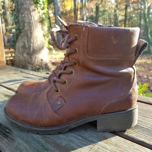 Clark's Orinoco Spice brown leather boots size 7